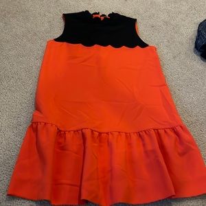 Victoria Beckham Scalloped and Ruffle Dress